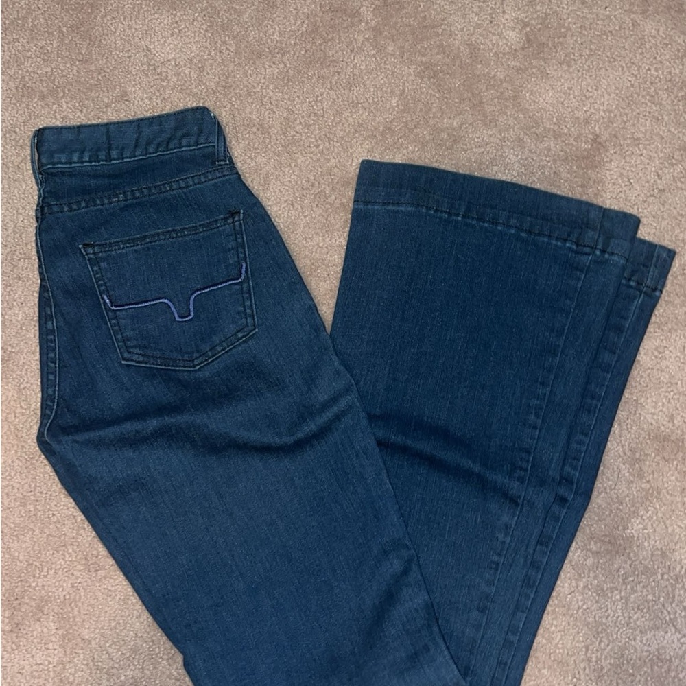 Kimes Ranch Dark Blue Flare Jeans